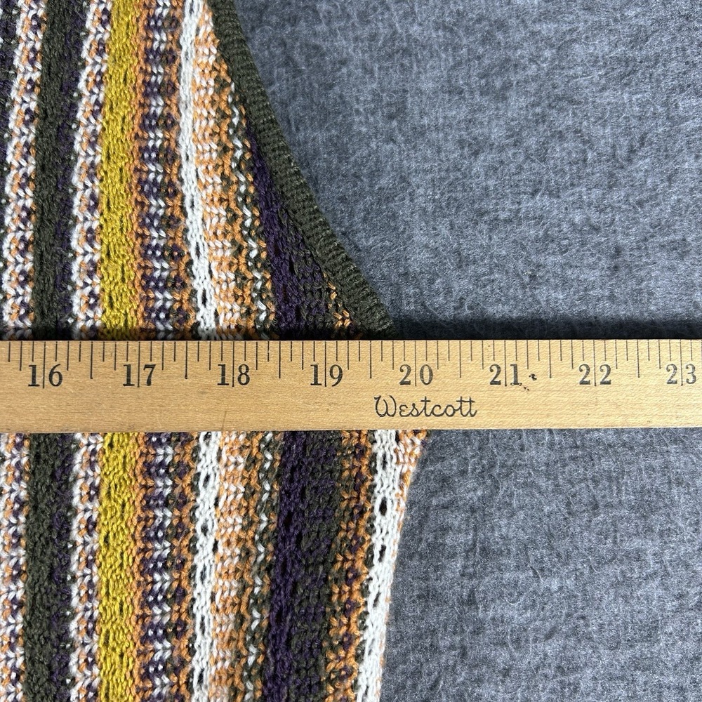 Women's Crochet Open Knit Duster Sleeveless Cardigan Vest Boho Hippie Granola XL - Picture 3 of 7